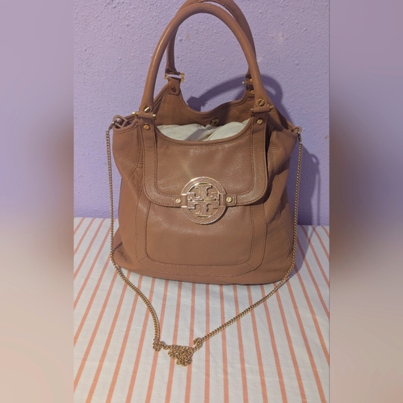 Tory Burch Pink Leather Shoulder Bag - Picture 1 of 8